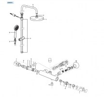 RECAMBIOS COLUMNA DUCHA TERMOSTATICA VICTORIA-T ROCA